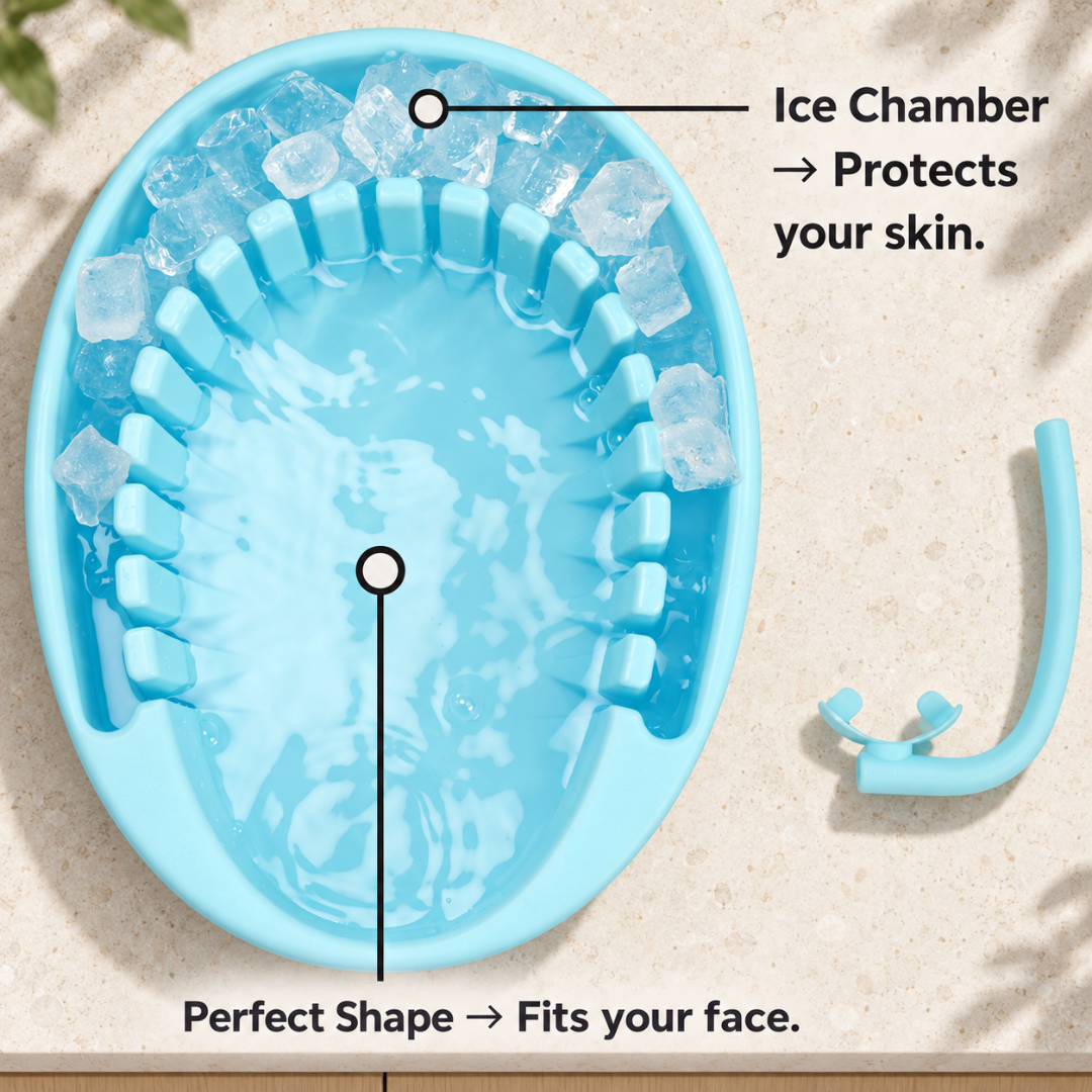 Face Plunge Pure - Facial Cold Plunge Bowl with Ice Chamber